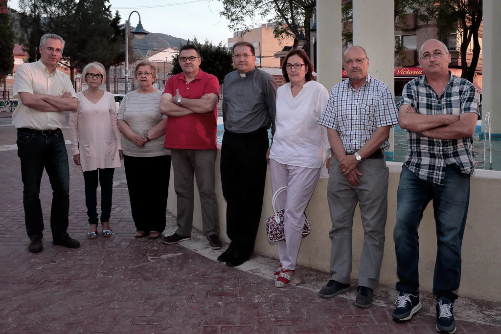 Alcalde van Passel y representantes de Santo Ángel Alcalde van Passel y representantes de Santo Ángel
