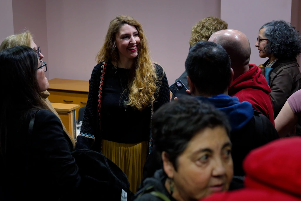 Foto tomada al final de la presentación