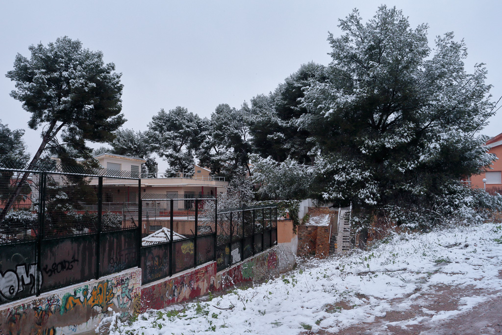 El frente polar trae nieve a la región de Murcia