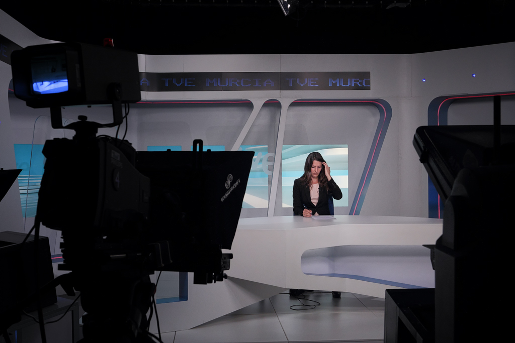 Studio van TVE in Murcia Studio van TVE in Murcia