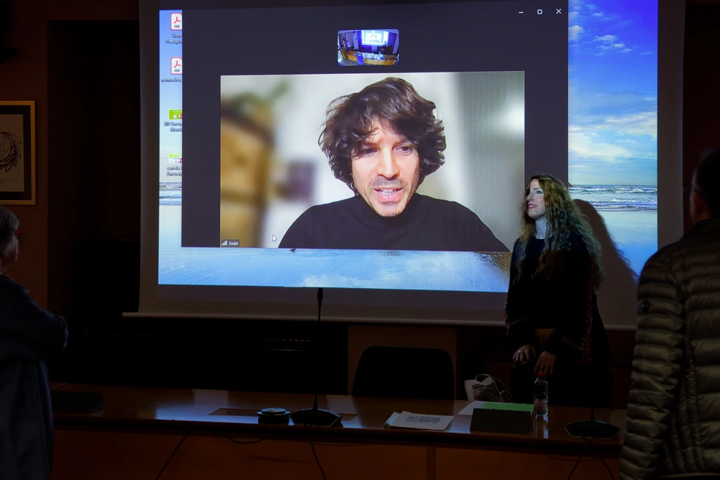 Presentación del libro sobre María Manzanera con Laura Cano y Juan Manuel Abellán