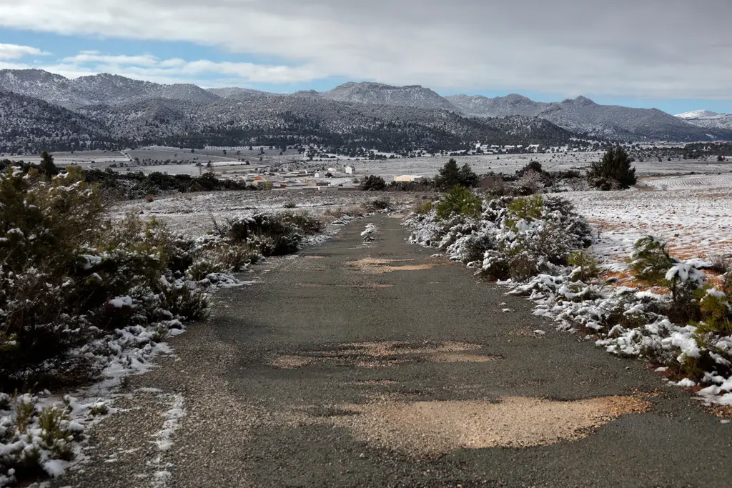 Turismo de invierno con nieve en Moratalla